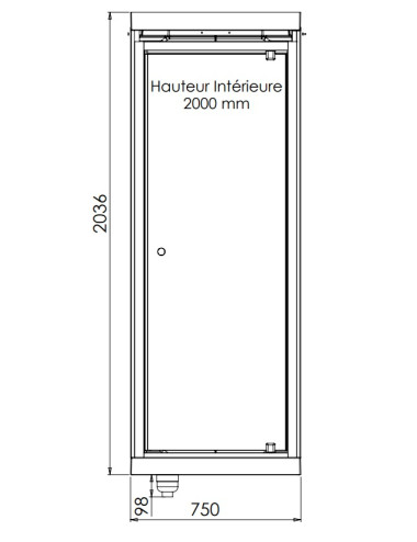 Cabine de douche complète 750x750