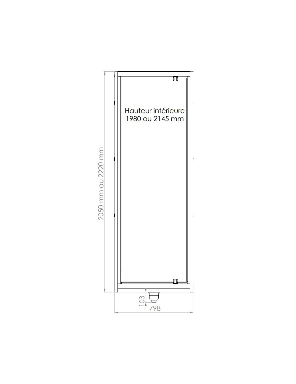 Cabine de douche 800x1000
