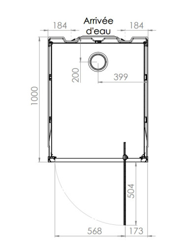 Cabine de douche 800x1000