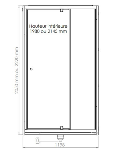 Cabine de douche 1200x800