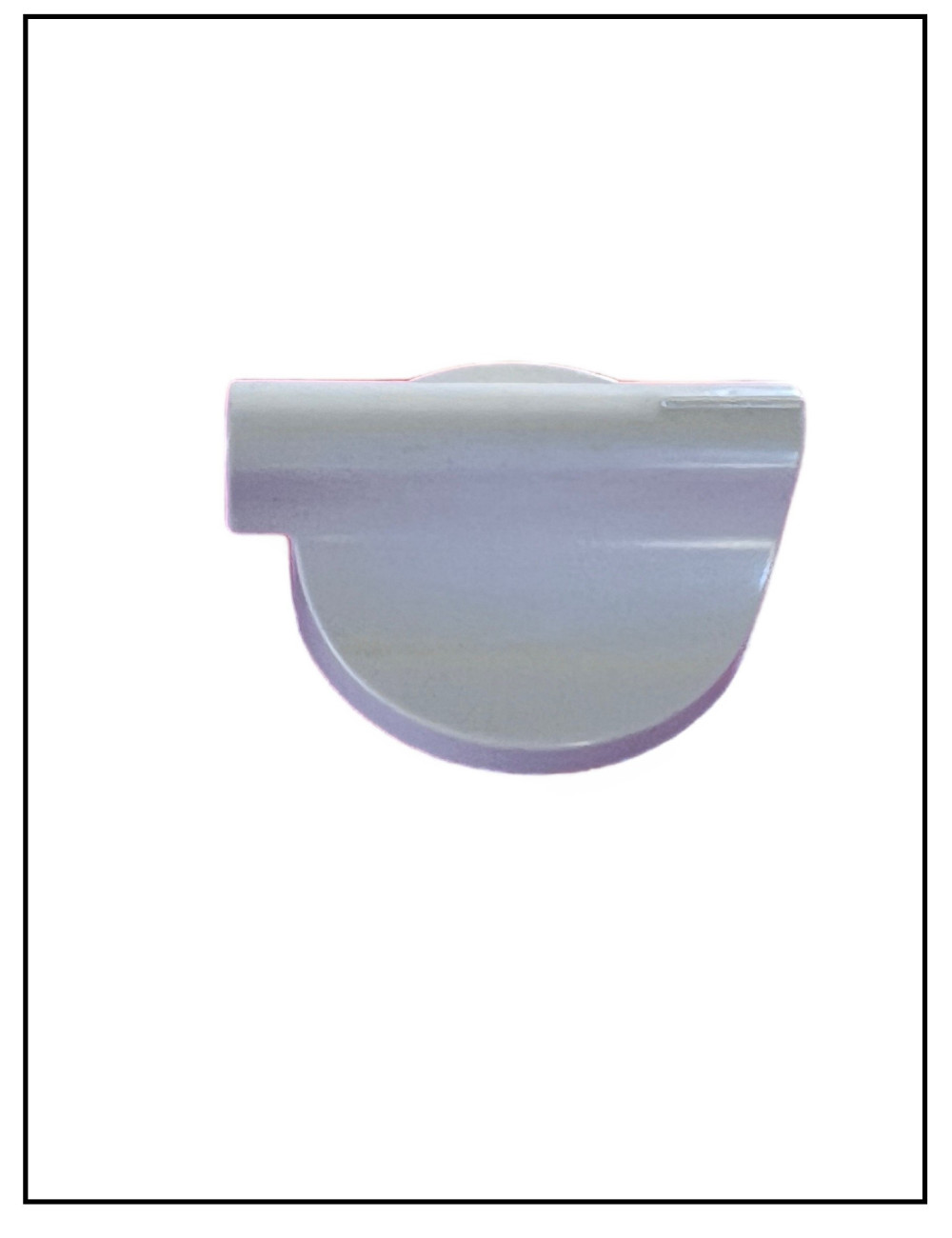 Bouton blanc plaque de cuisson gaz