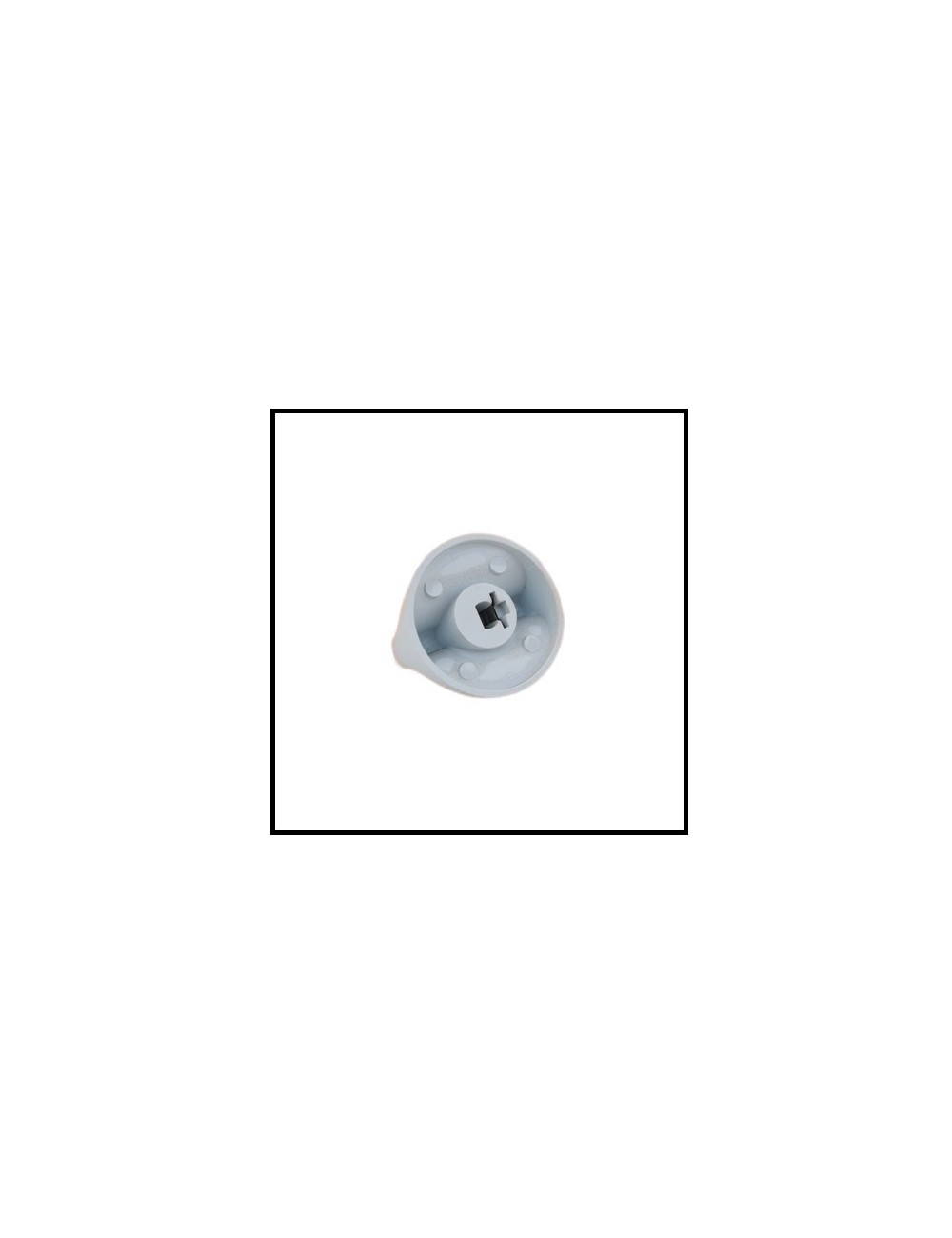 Bouton blanc plaque de cuisson gaz