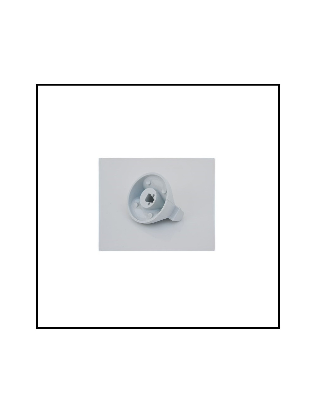 Bouton blanc plaque de cuisson gaz