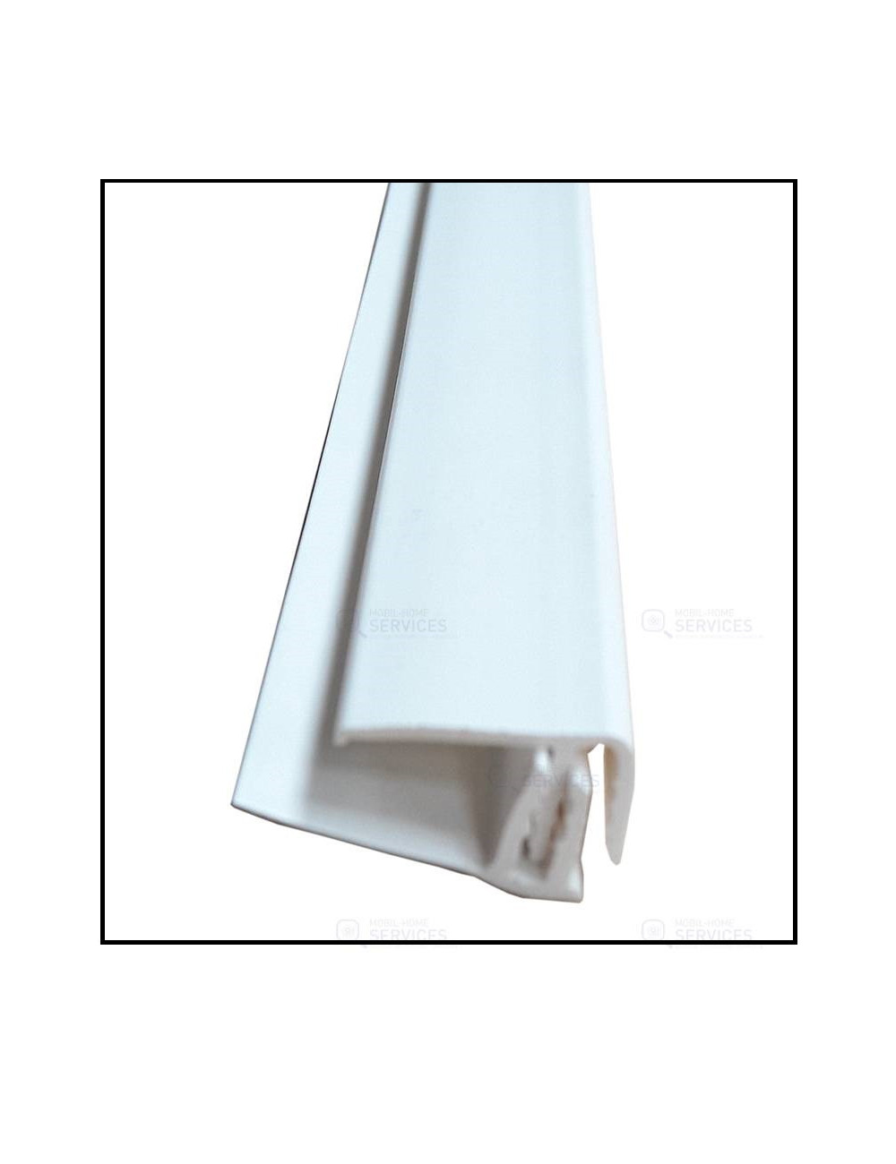 Profil de finition PVC Blanc clipsable Lg2.60m