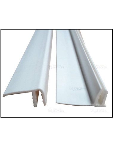 Profil de finition PVC Blanc clipsable Lg2.60m