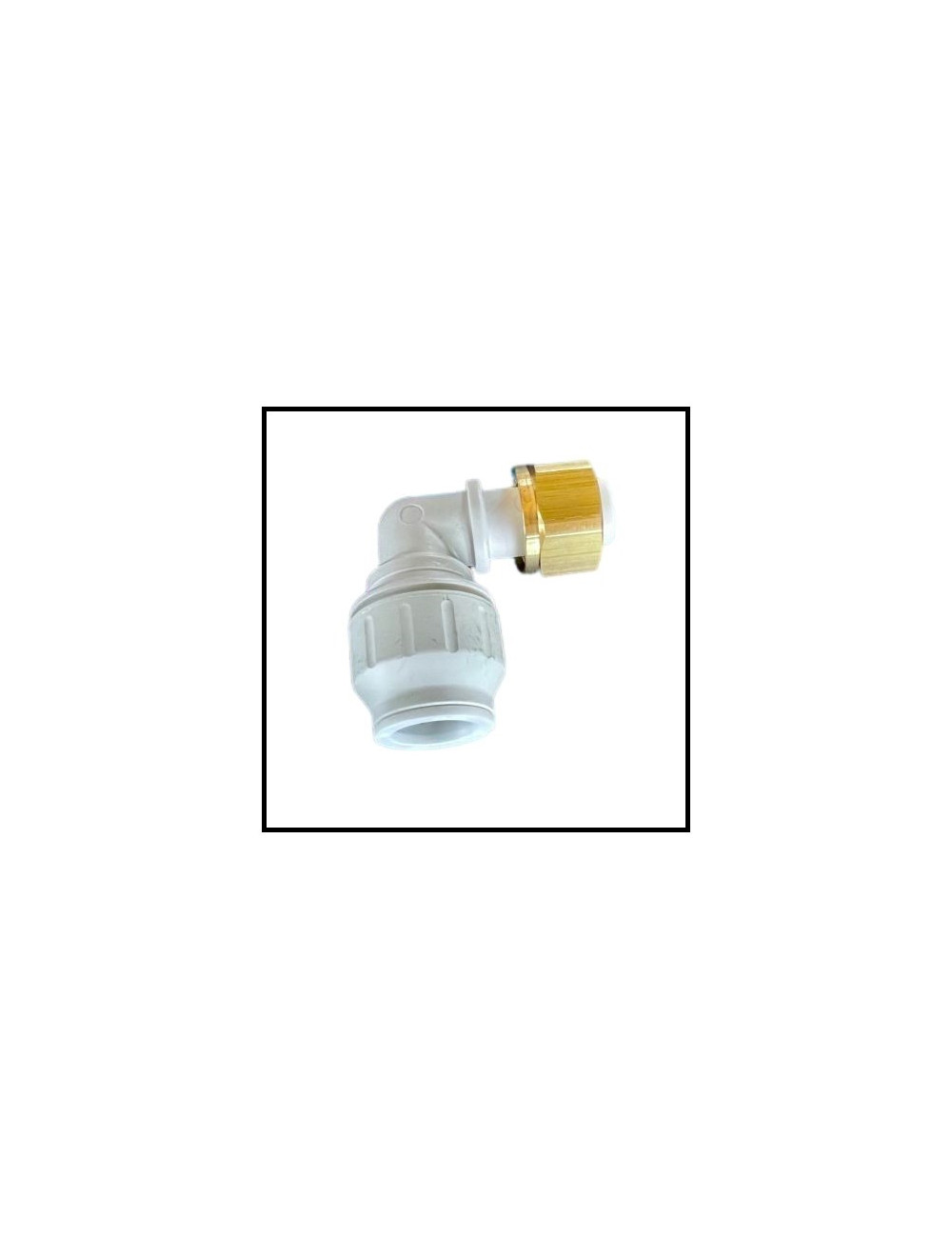 Adaptateur coude 15 mm x 1/2 laiton