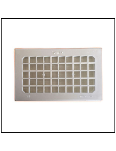 Grille d'aération plastique blanc 145x85