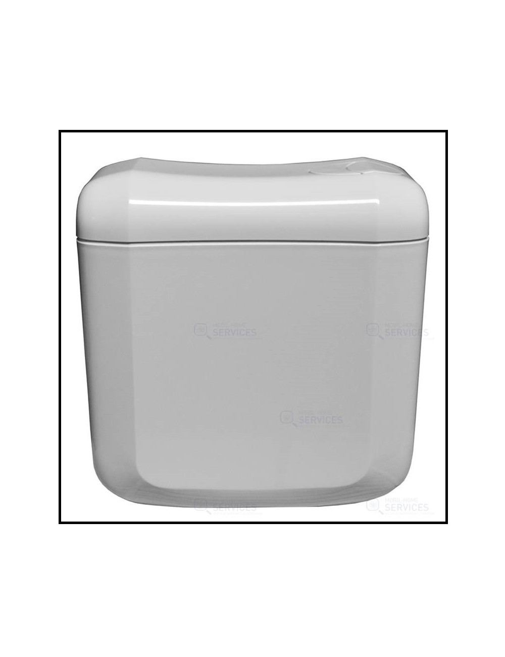 Réservoir eau WC plastique blanc 3/6L