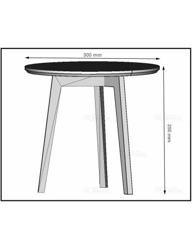 Table basse blanche D300