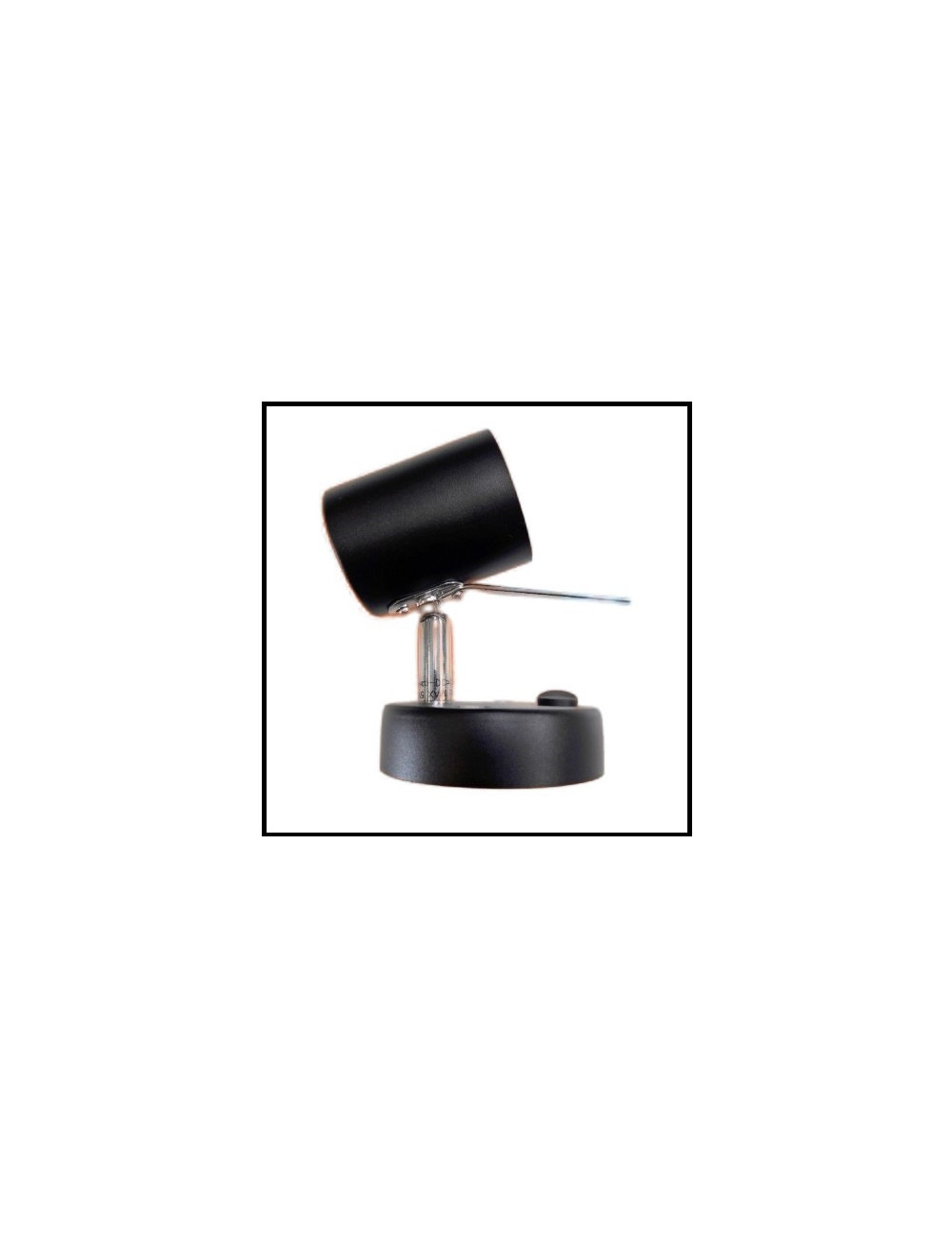 Spot mural orientable NOIR avec interrupteur