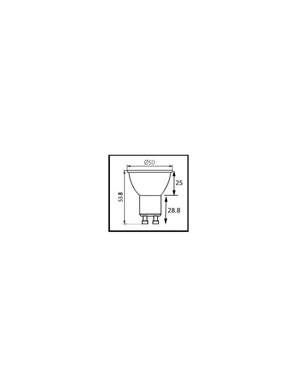 Ampoule Led SMD GU10 230V pour spot mural NOIR