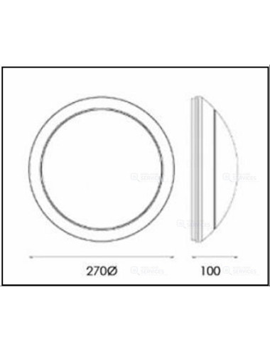 Applique plafond extérieure E27 IP65