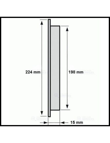 Grille ventilation blanche B213