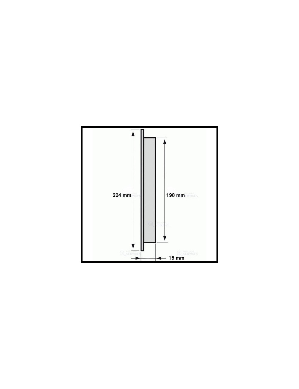 Grille ventilation blanche B213