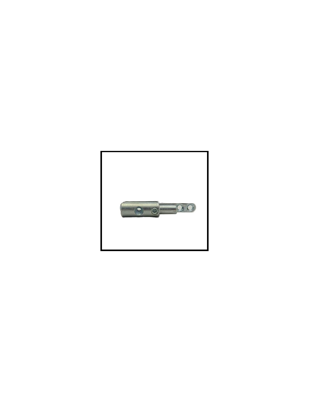 Gond de porte Mâle 2D Zinc Platine