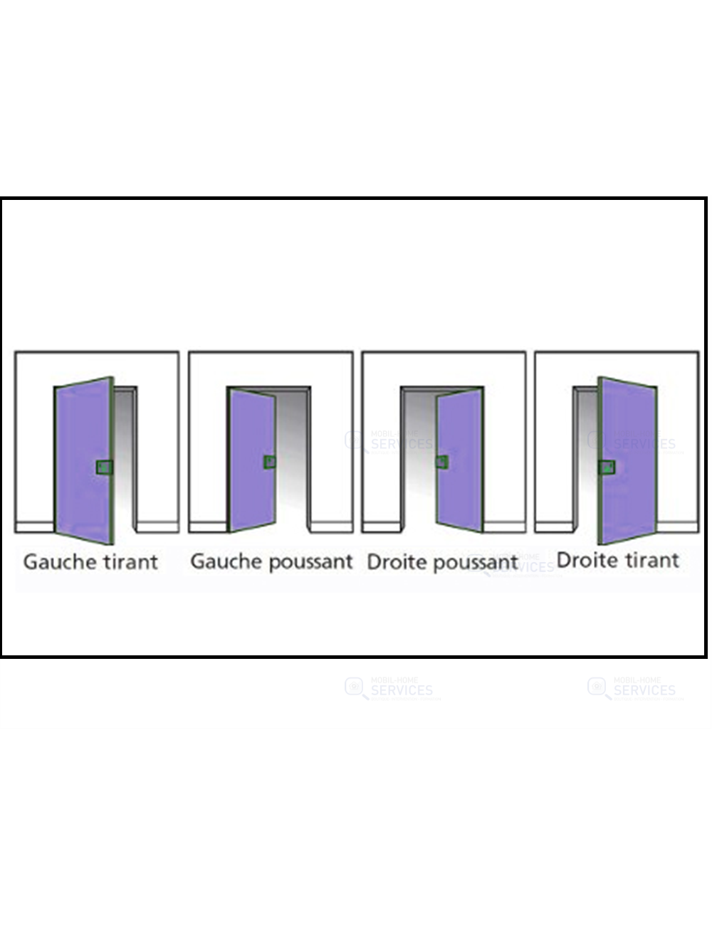 Profil d'encadrement blanc 54x41-1988 Gauche+Charnière