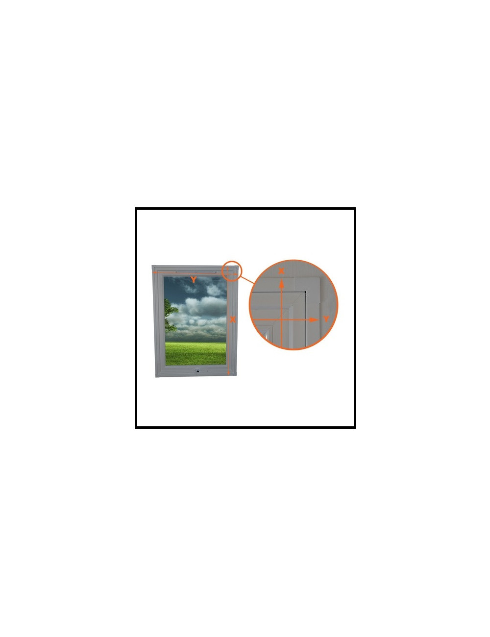 Combiné Store Larg 904 x Haut 1337 moustiquaire + occultant
