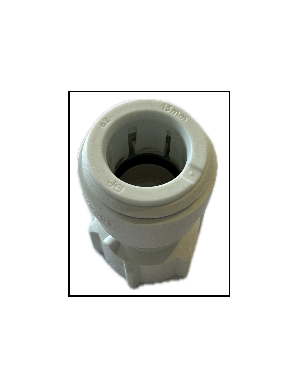 Adaptateur de robinet droit 15mm filetage 1/2 pouce