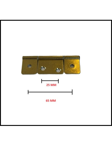 Charnière triple 85 mm en laiton MH ANGLAIS