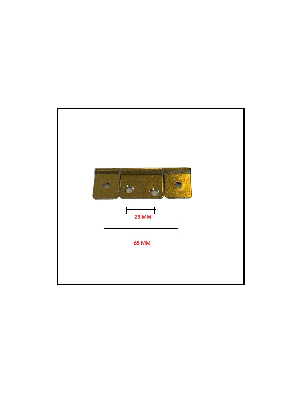 Charnière triple 85 mm en laiton MH ANGLAIS