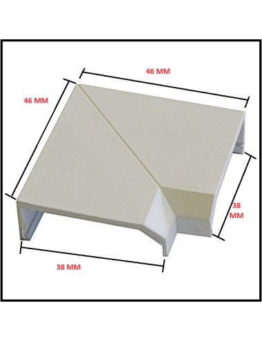 Angle fenêtre 46x38mm à l'unité MH ANGLAIS