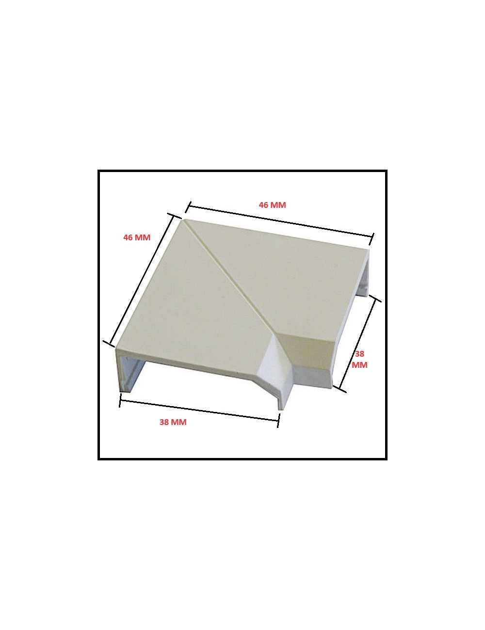 Angle fenêtre 46x38mm à l'unité MH ANGLAIS