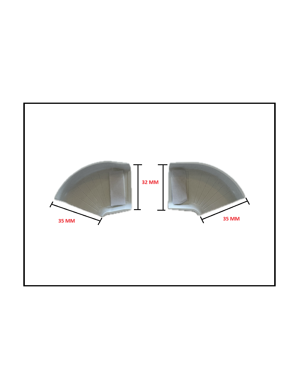 Angle fenêtre intérieur 35x32mm vendu par 2 MH ANGLAIS