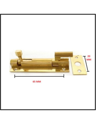 Loquet coudé en laiton + vis MH ANGLAIS