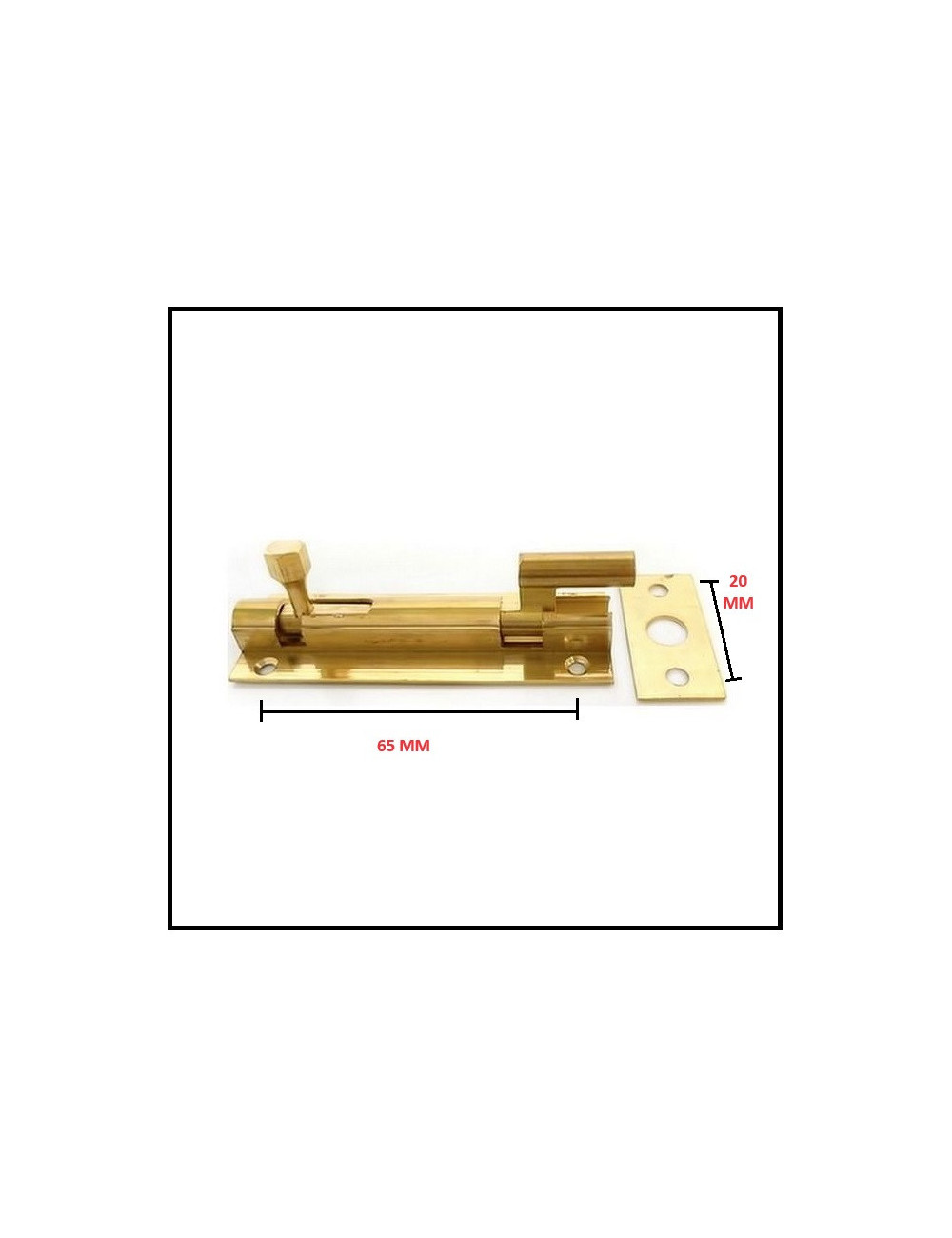 Loquet coudé en laiton + vis MH ANGLAIS