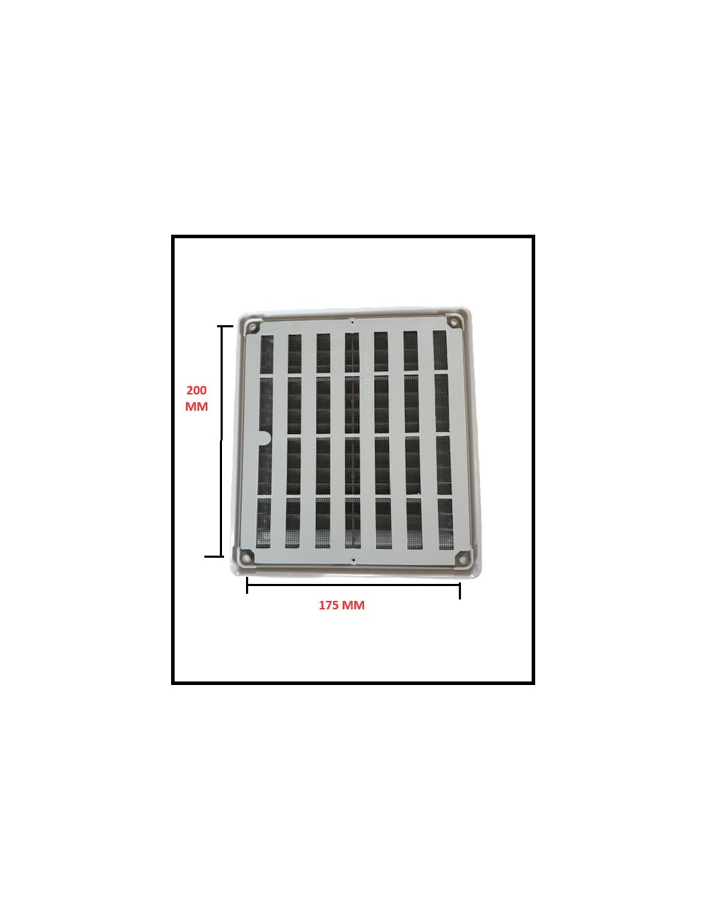 Grille de ventilation 200x225 2 positions