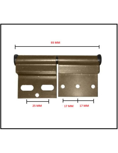 Charnière Gauche de porte d'entrée