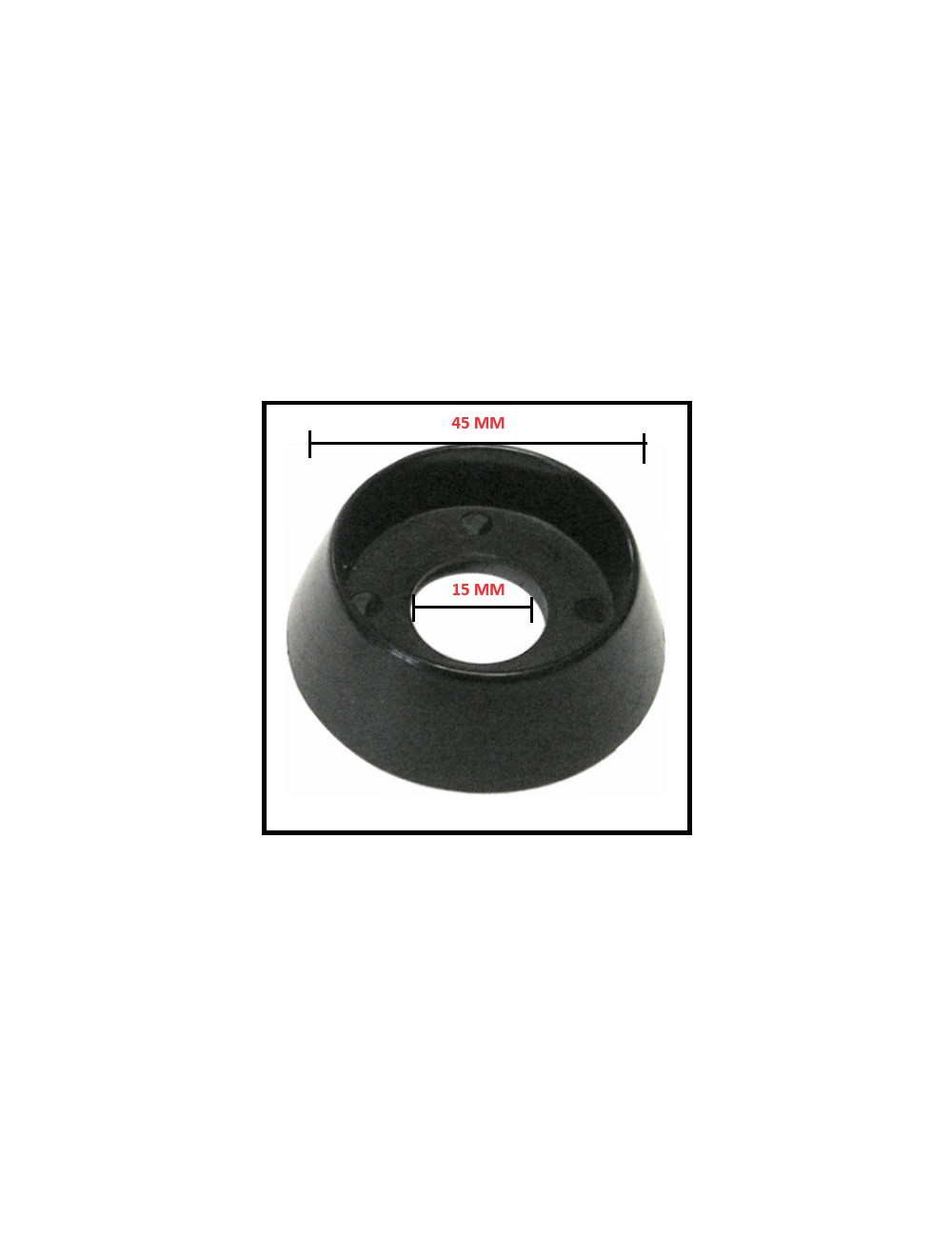 Bague noire pour bouton four