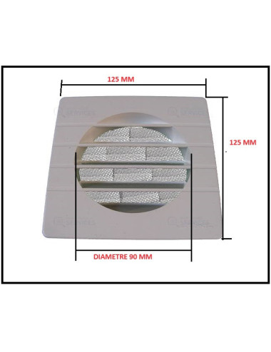 Aérateur extérieur pour tube PVC Diam 100