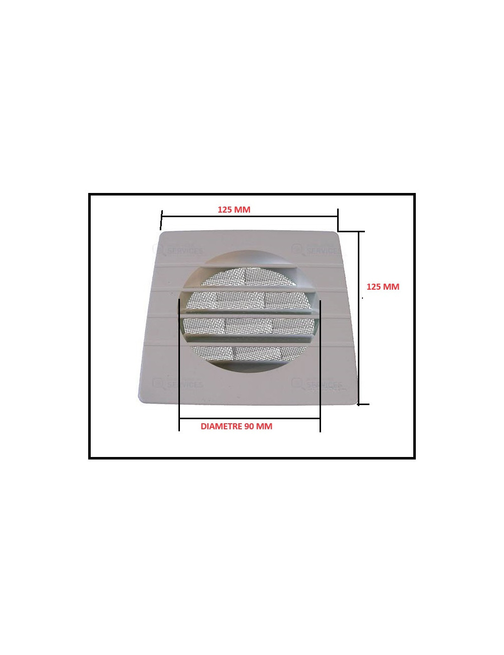 Aérateur extérieur pour tube PVC Diam 100