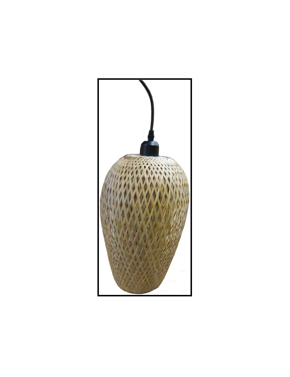 Lampe à suspension coloris bambou naturel