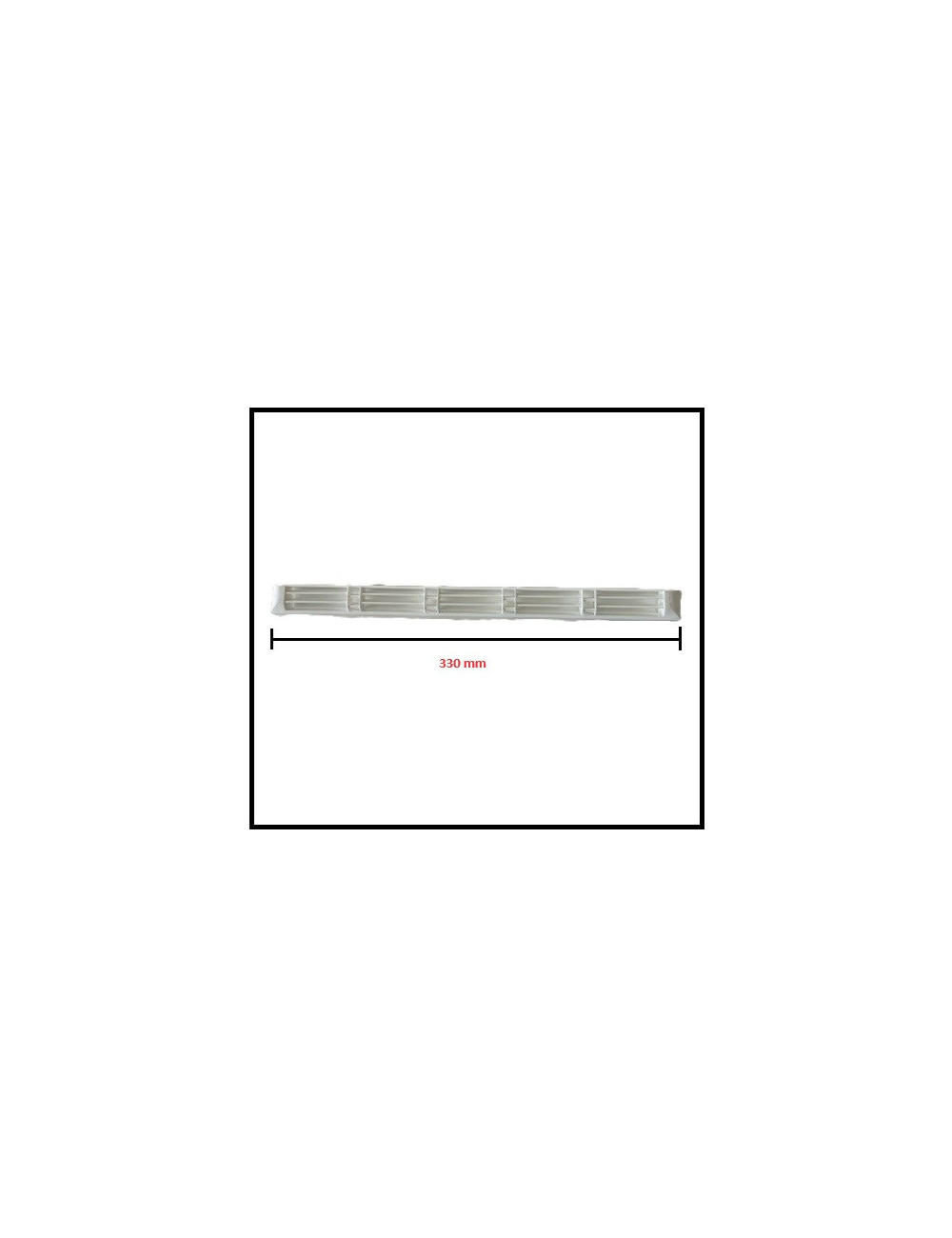 Grille d'aération clipsable LG330mm