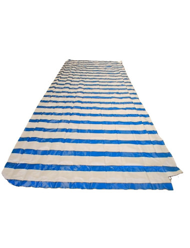 NEUF-DESTOCKAGE Couverture de toit 7500x3000 Bleu / Blanc